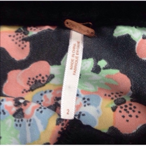 Free People velvet floral maxi skirt - Picture 6 of 6